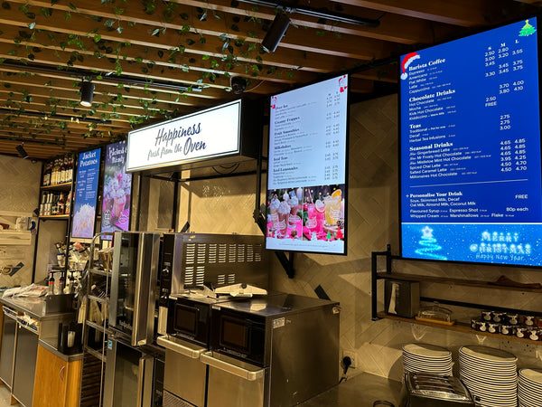 bakers barista digital menu boards