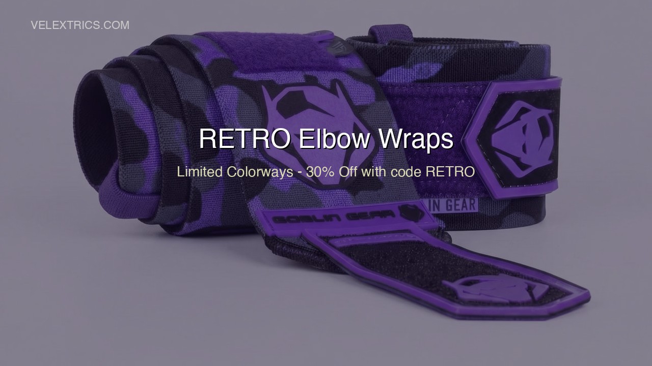 Goblin Gear Club RETRO elbow wraps construction and tension levels