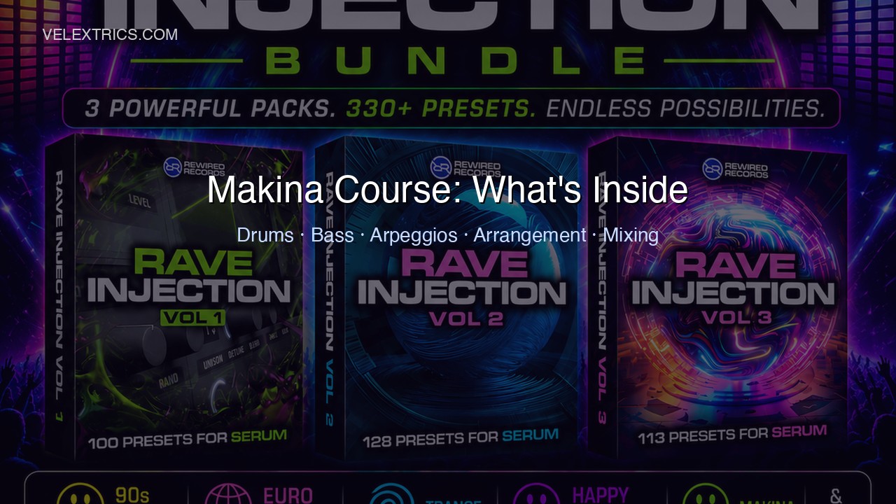 Rewired Records Makina Production Course modules and curriculum