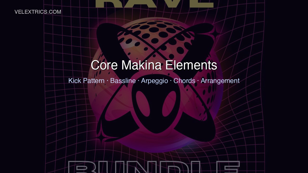 Makina music production elements in FL Studio - drums bassline arpeggios